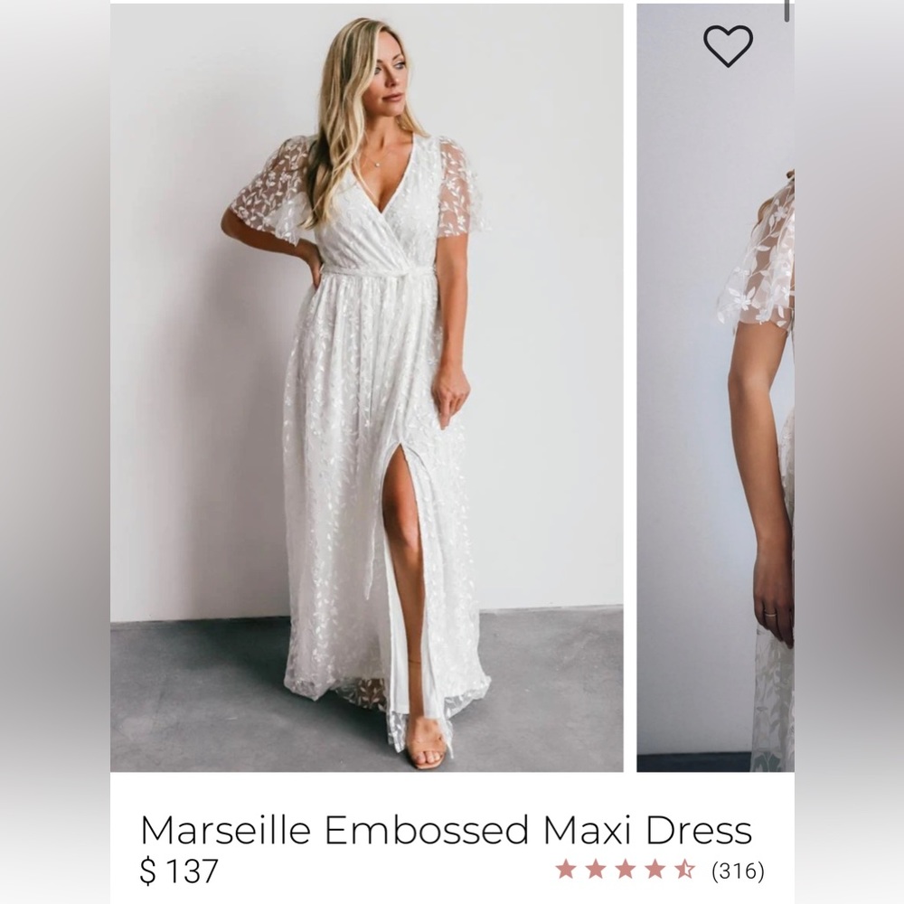 Baltic Born White Long Dress